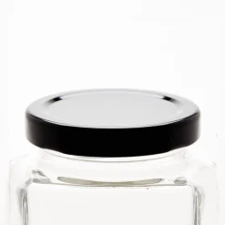 Black 58mm Twist Off Lid | 12 Pack