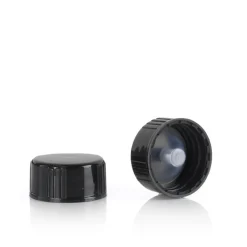 22-400 Black Polycone Cap | 12 Pack