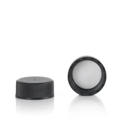22-400 Black PP Cap | 12 Pack