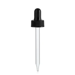 20-400 Black PP Dropper 89mm Pipette | 18 Pack