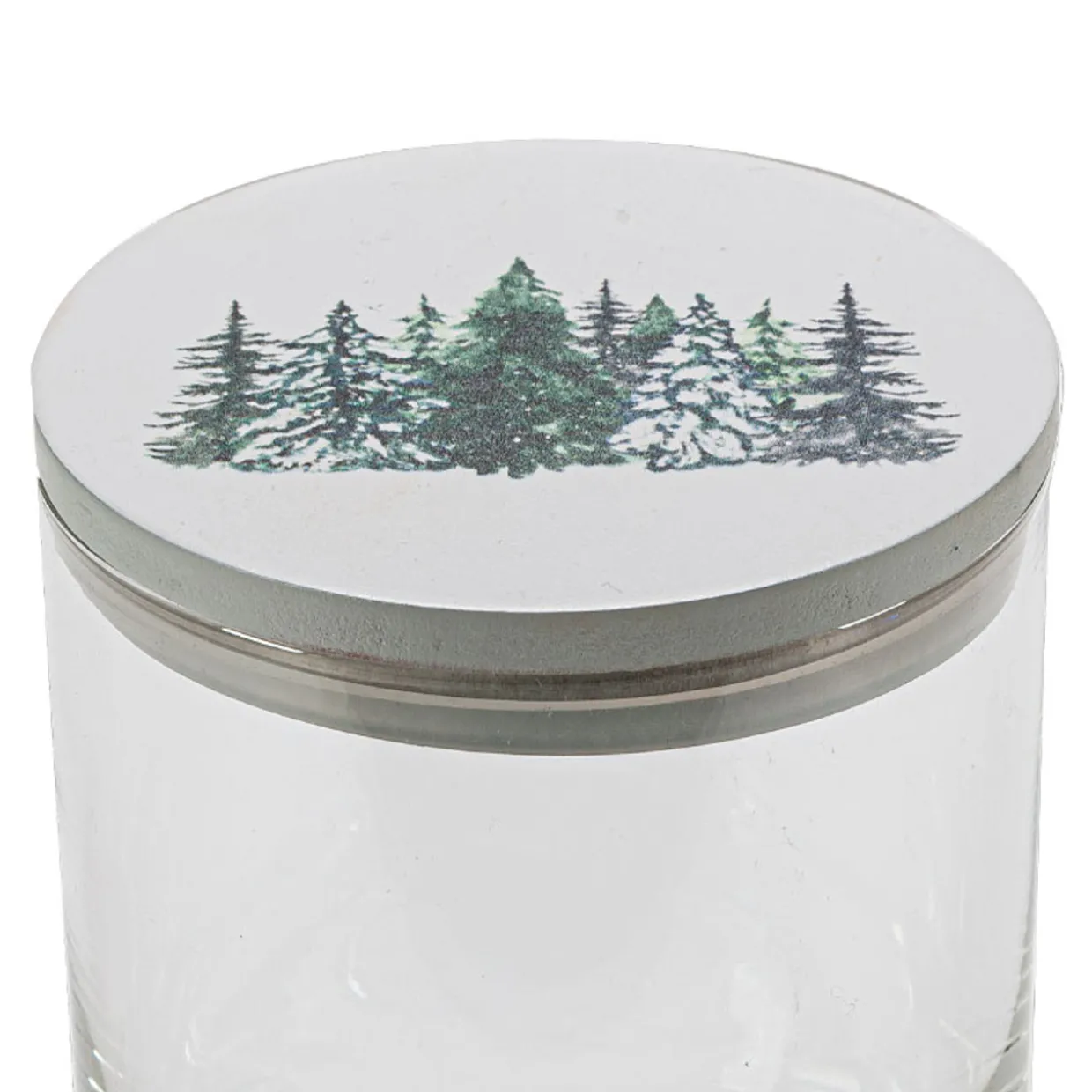 Frosted Pines Wood Lid | 12 Pack