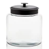 1 1/2 Gallon Anchor Montana Jar With Black Metal Cover