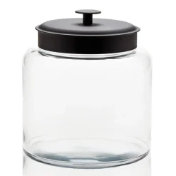 1 1/2 Gallon Anchor Montana Jar With Black Metal Cover