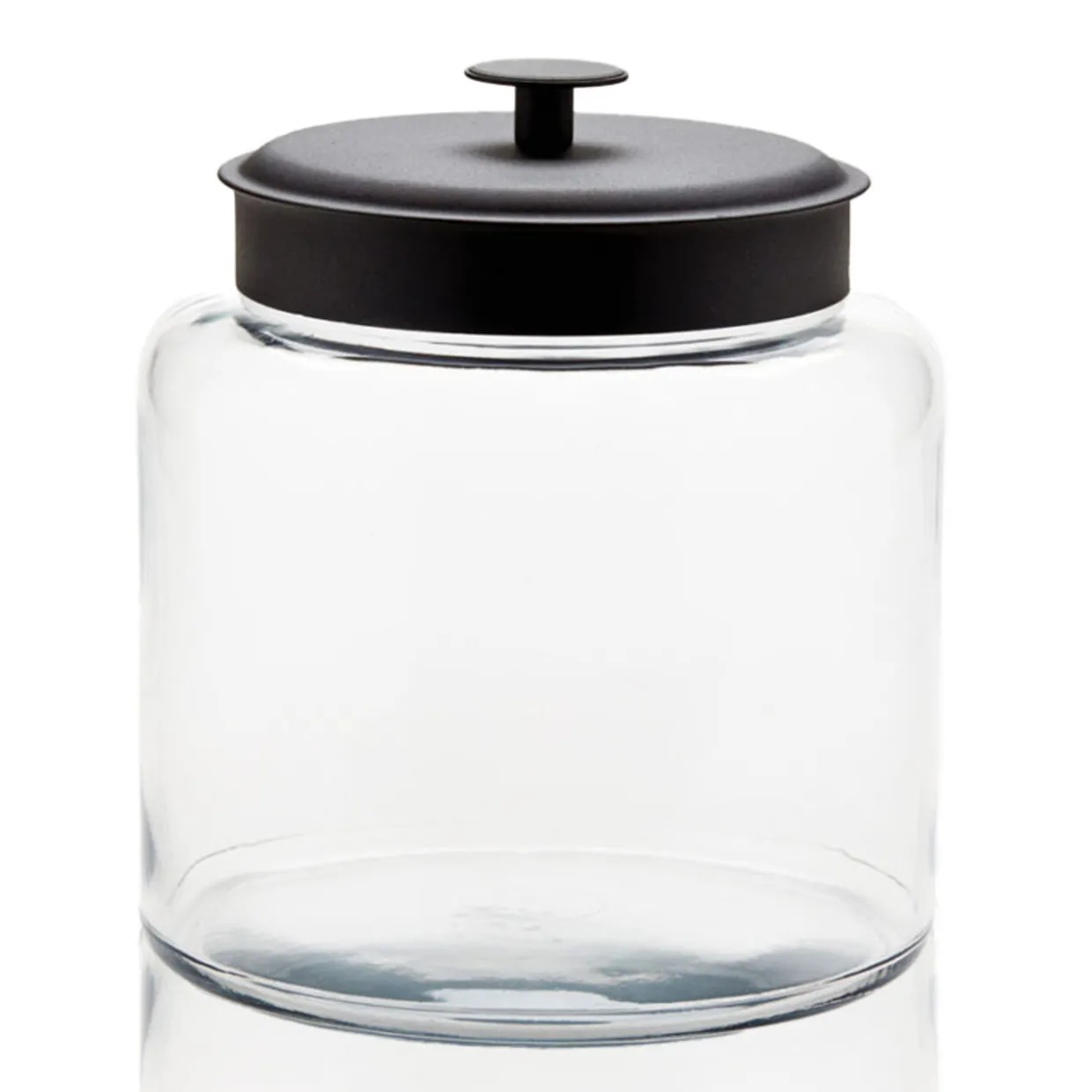 1 1/2 Gallon Anchor Montana Jar With Black Metal Cover