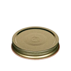 70-450 Gold Metal Button Lid | 12 Pack
