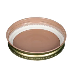70-450 Gold Metal Button Lid | 12 Pack