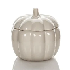 Light Gray 70 Oz. Anchor Pumpkin Jar With Lid