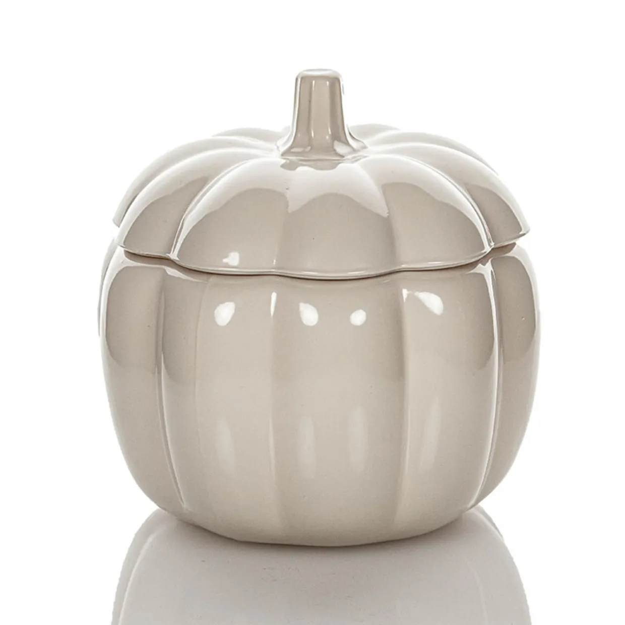 Light Gray 70 Oz. Anchor Pumpkin Jar With Lid