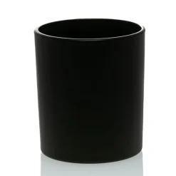 Matte Black Colored Candle Jar - 14.5 Oz With Bamboo Lid | 12 Pack