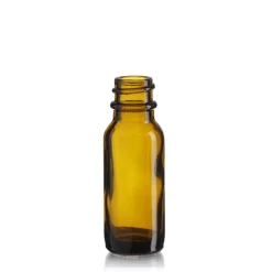 1/2 Oz Amber Boston Round Bottle 18-400 | 25 Pack