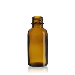 1 Oz Amber Boston Round Bottle 20-400 | 25 Pack