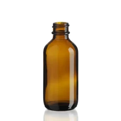 2 Oz Amber Boston Round Bottle 20-400 | 18 Pack