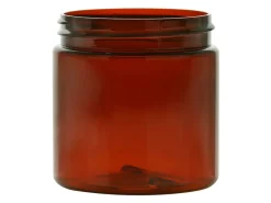 4 Oz Amber PET Straight Sided Jar 58-400 | 36 Pack