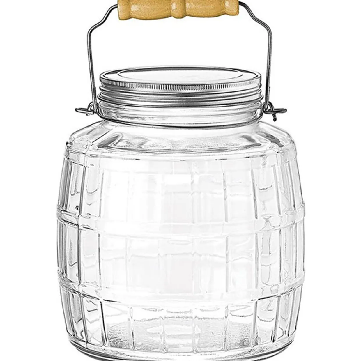 128 Oz. Anchor Barrel Jar With Metal Cover | 2 Pack