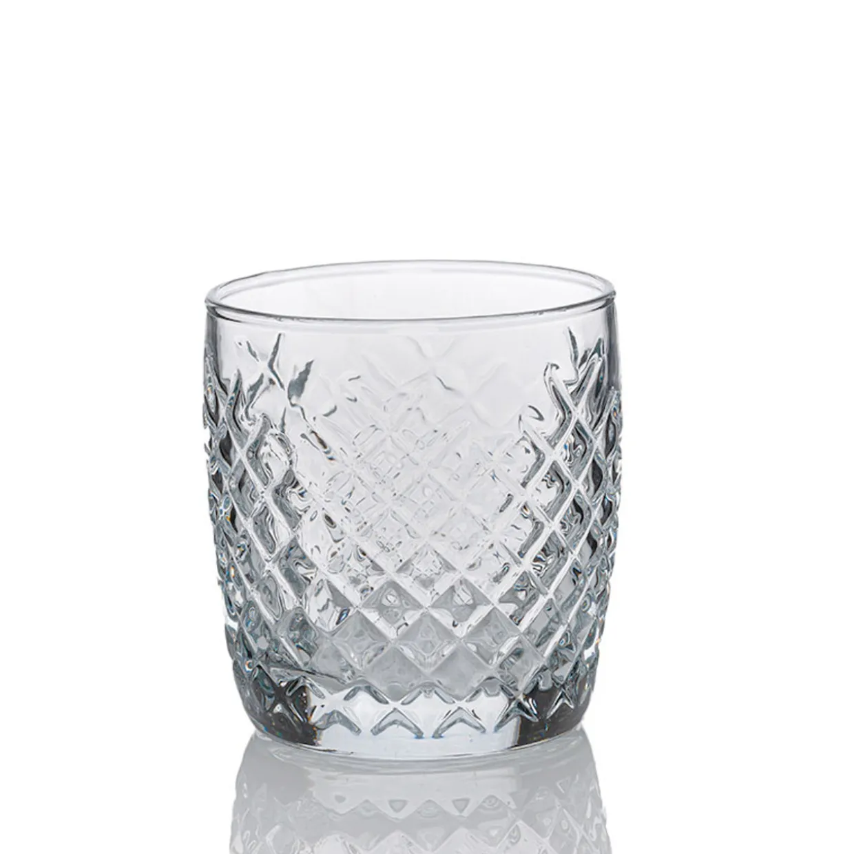 9 Oz. Anchor Cross-Hatch Rocks Glass | 12 Pack