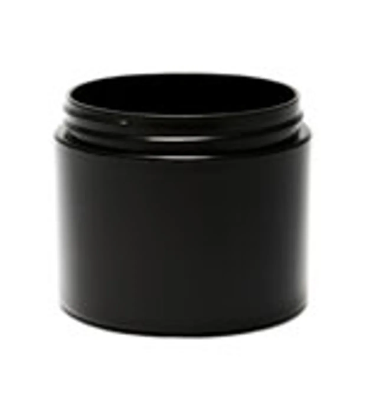 4 Oz Black Double Wall Jar Straight Base 70-400 | 36 Pack