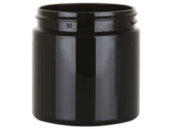 4 Oz Black PET Straight Sided Jar 58-400 | 36 Pack