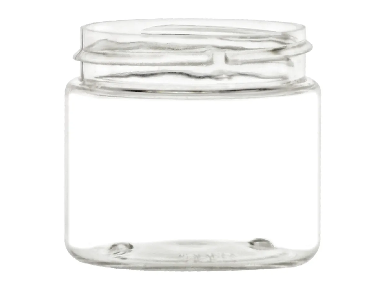 2 Oz Clear PET Straight Sided Jar 48-400 | 36 Pack