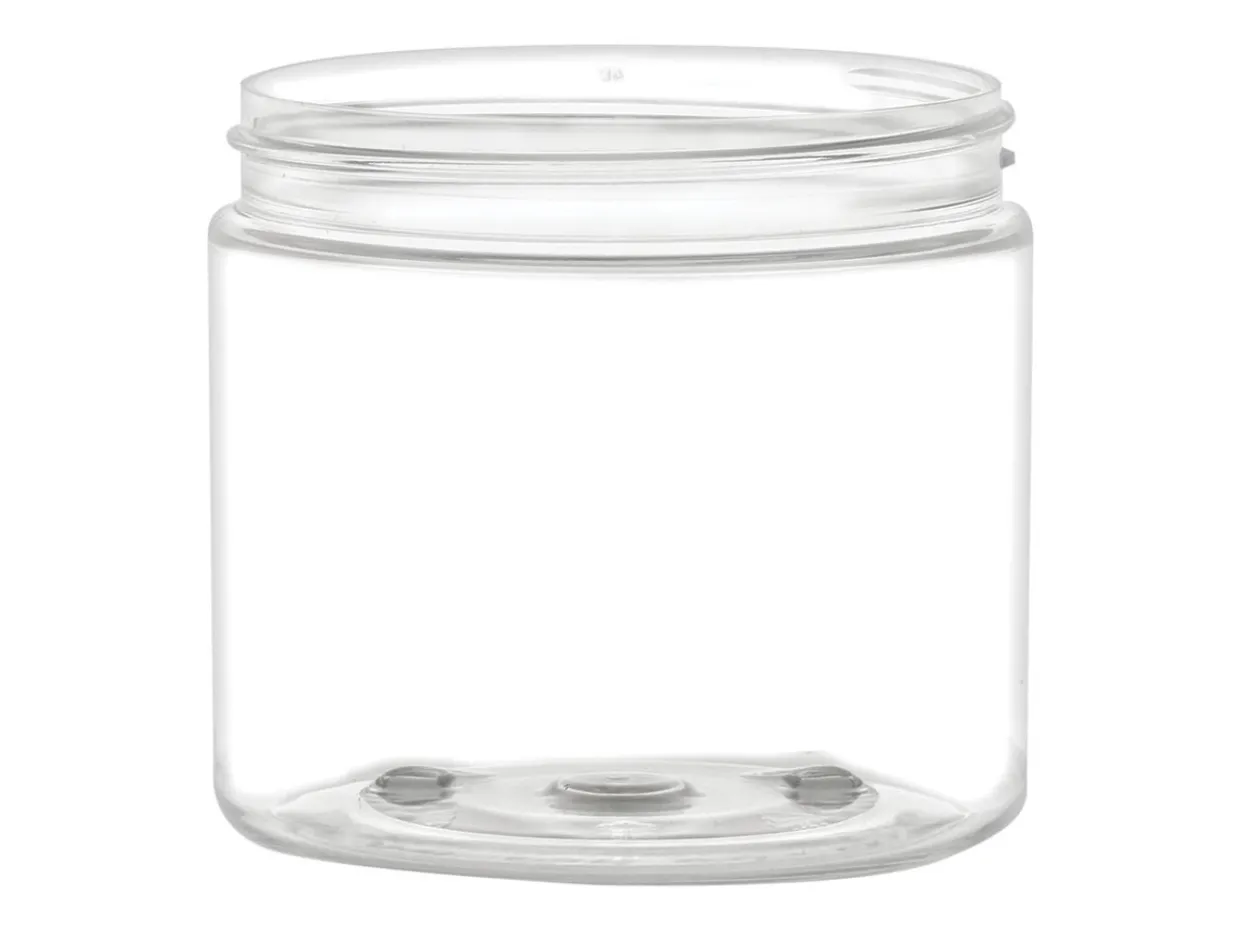 16 Oz Clear PET Straight Sided Jar 89-400 | 36 Pack