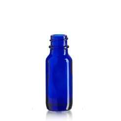1/2 Oz Cobalt Blue Boston Round Bottle 18-400 | 25 Pack