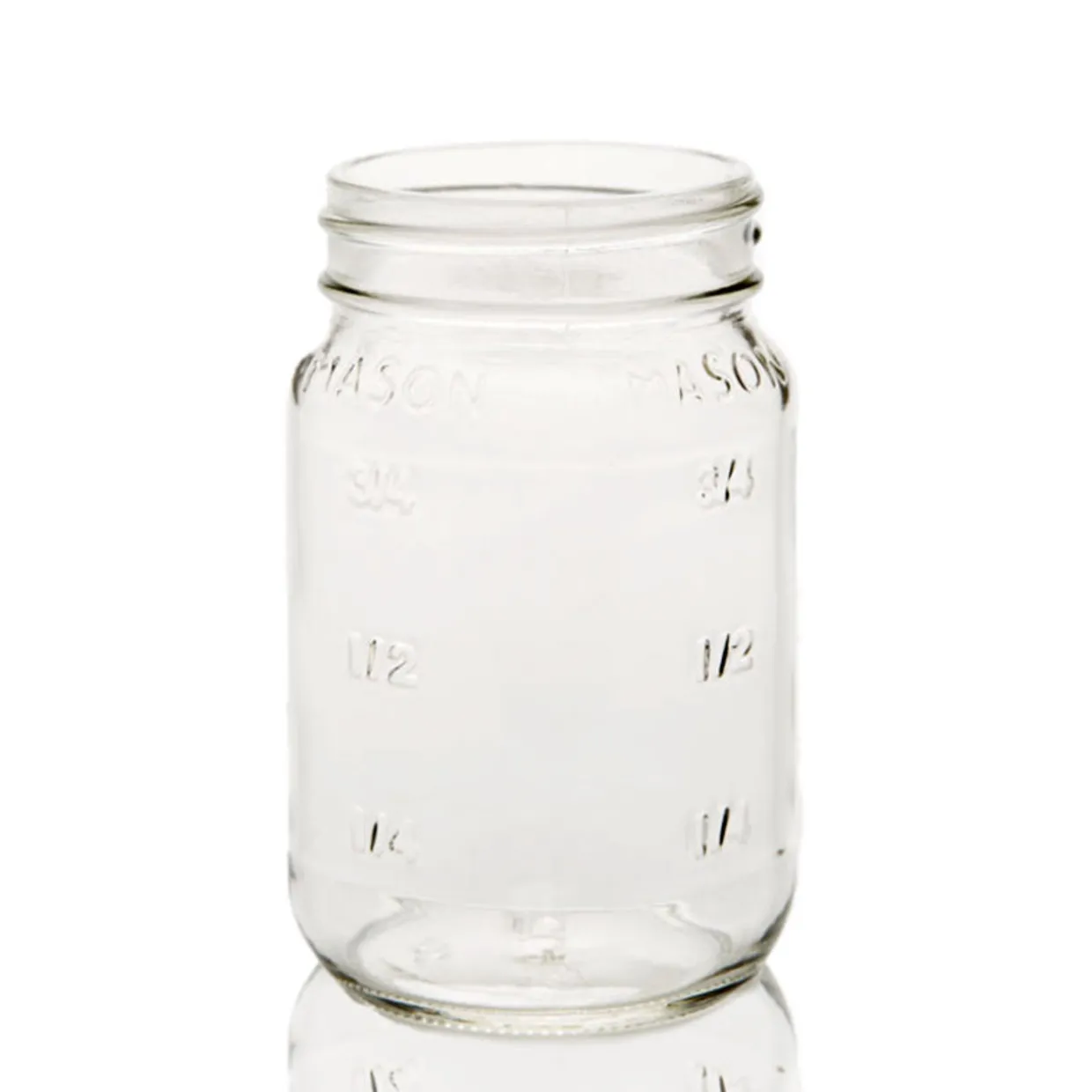 16 Oz. Embossed Mason Jar | 12 Pack