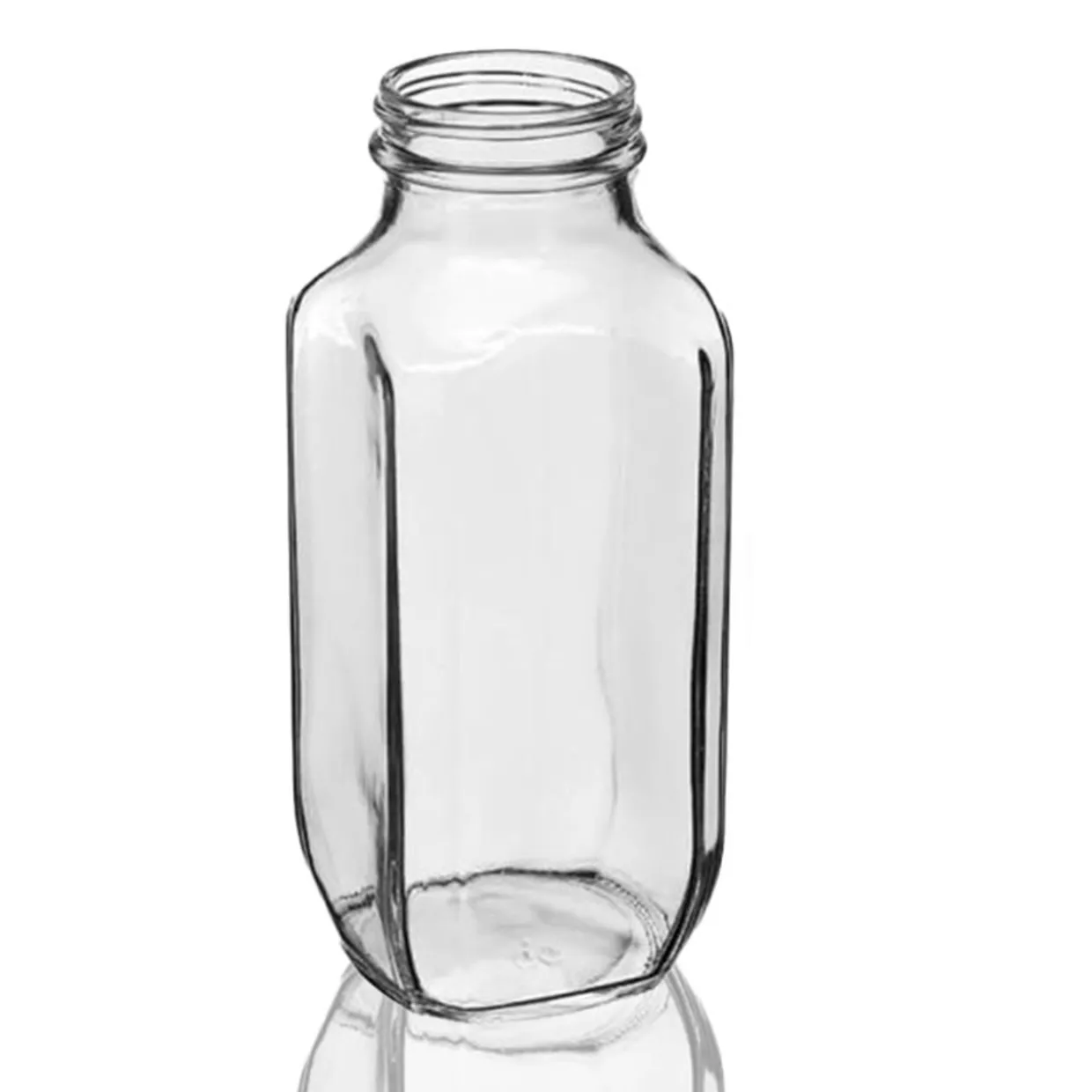 16 Oz. French Square Bottle 48-400 | 12 Pack