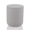 12.7 Oz Gray Jar Store Ceramic Candle Jar With Lid | 16 Pack