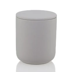12.7 Oz Gray Jar Store Ceramic Candle Jar With Lid | 16 Pack