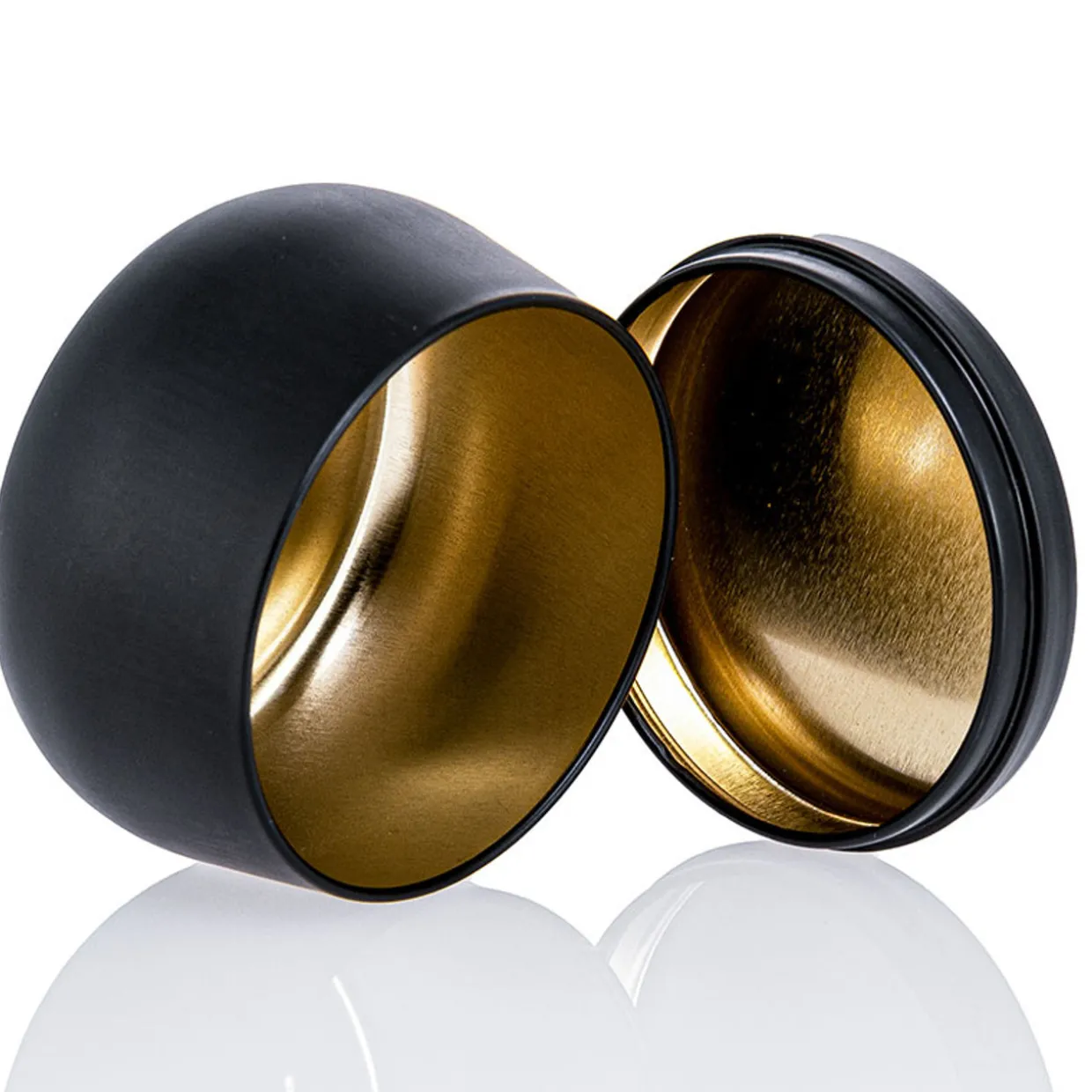 8 Oz Jar Store Black Bubble Candle Tin | 12 Pack