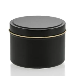 6 Oz Jar Store Black Candle Tin With Feet | 12 Pack