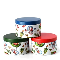 8 Oz Jar Store Holiday Decorated Candle Tin | 12 Pack