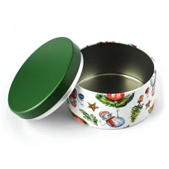 8 Oz Jar Store Holiday Decorated Candle Tin | 12 Pack