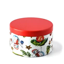 8 Oz Jar Store Holiday Decorated Candle Tin | 12 Pack