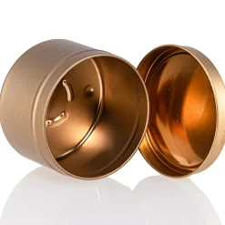 8 Oz Jar Store Rose Gold Candle Tin With Feet | 12 Pack