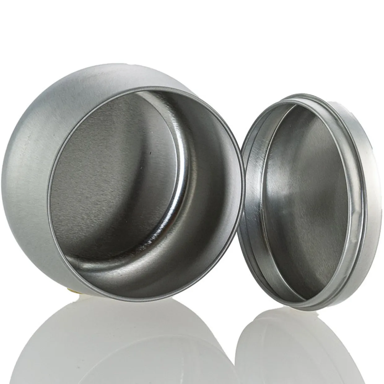 8 Oz Jar Store Silver Bubble Candle Tin | 12 Pack