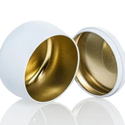 8 Oz Jar Store White Bubble Candle Tin | 12 Pack