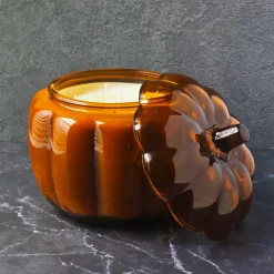 70 Oz. Orange Anchor Pumpkin Jar With Lid
