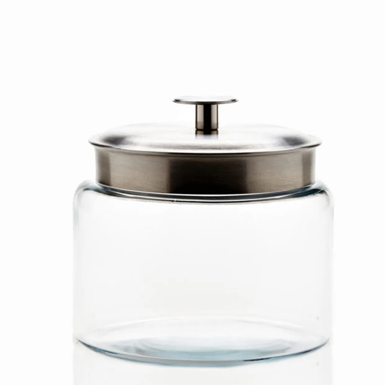 2 Quart Anchor Mini Montana Jar With Silver Metal Cover | 2 Pack