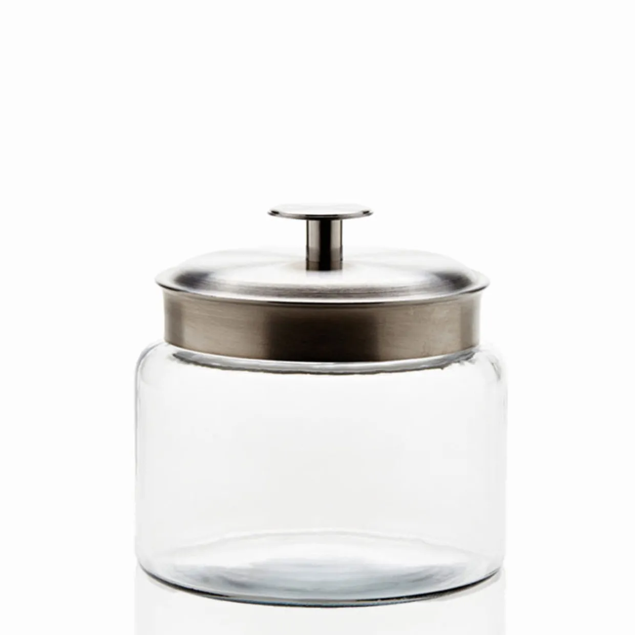 1 1/2 Quart Anchor Mini Montana Jar With Silver Metal Cover | 4 Pack