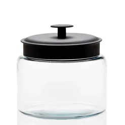 2 Quart Anchor Mini Montana Jar With Black Metal Cover | 2 Pack