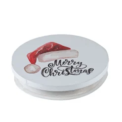 Santa Cap Wood Lid | 12 Pack