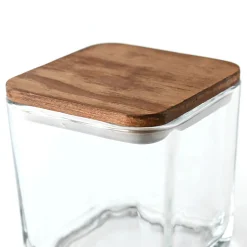 Timber Square Stained Wood Candle Lid | 12 Pack
