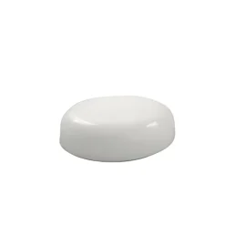 White 58-400 Dome Cap With Liner | 36 Pack