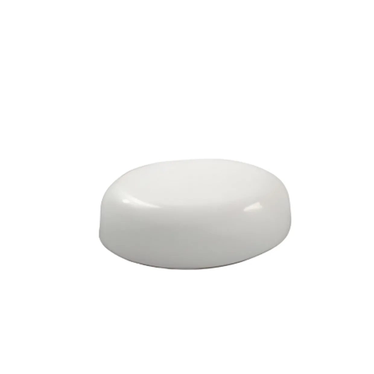 White 58-400 Dome Cap With Liner | 36 Pack