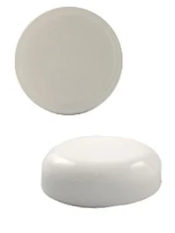 White 58-400 Dome Cap With Liner | 36 Pack