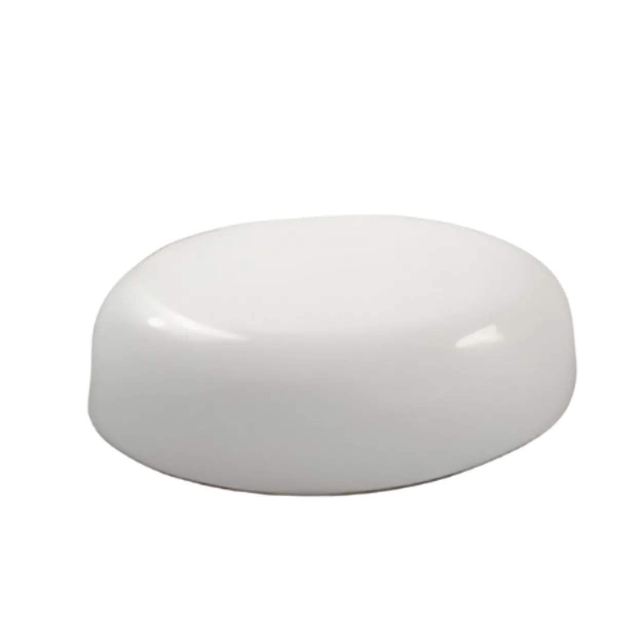 White 89-400 Dome Cap With Liner | 36 Pack