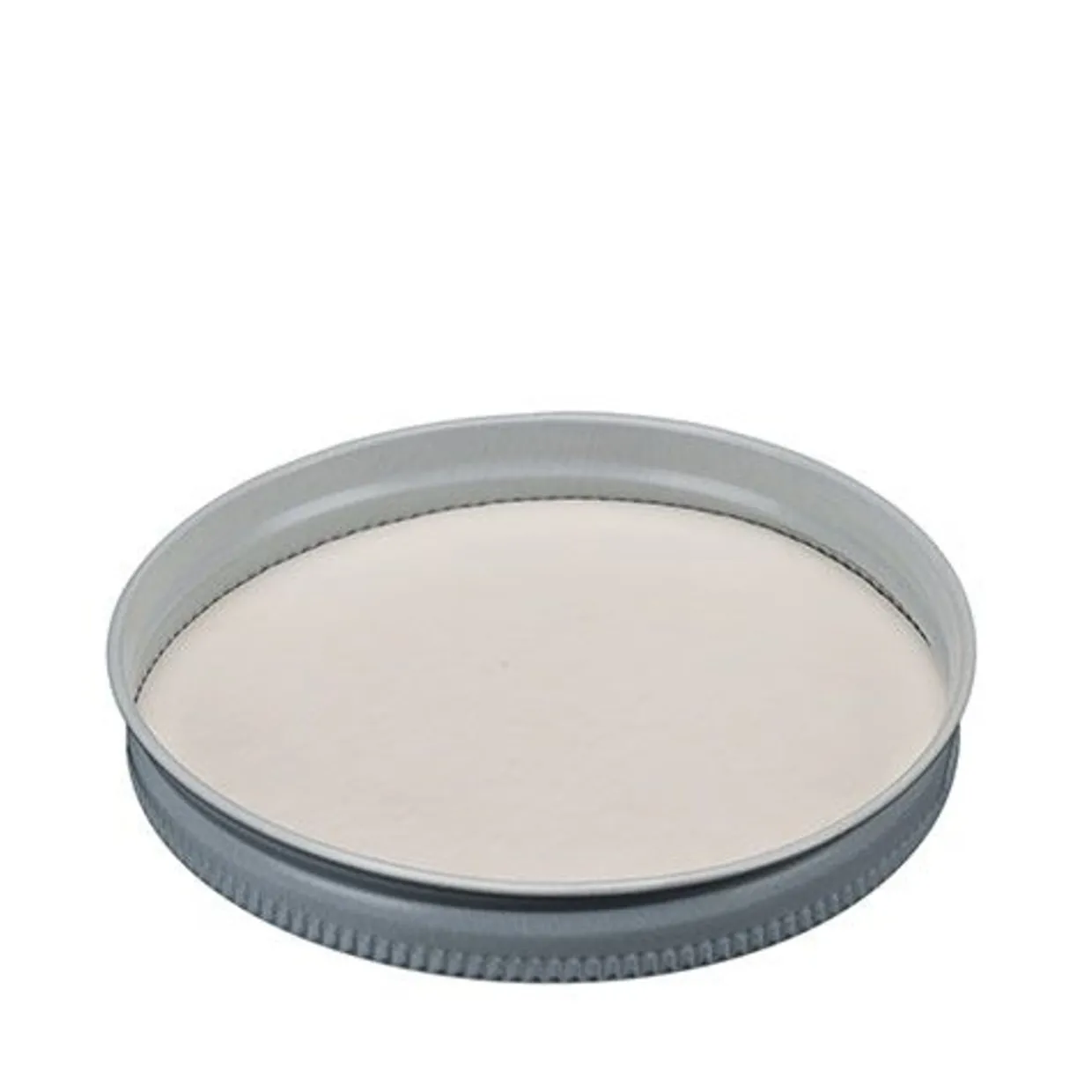 White 89-400 Metal Cap With Liner | 12 Pack