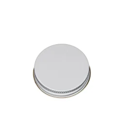 48-400 White Metal Lid With Liner | 12 Pack