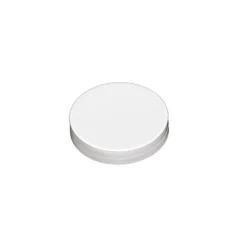 White 53-400 Smooth Sided Cap With Liner | 36 Pack
