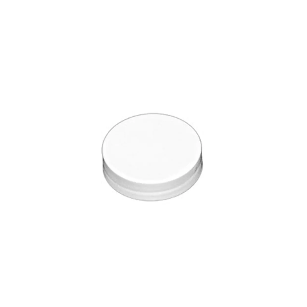 White 43-400 Smooth Sided Cap With Liner | 36 Pack